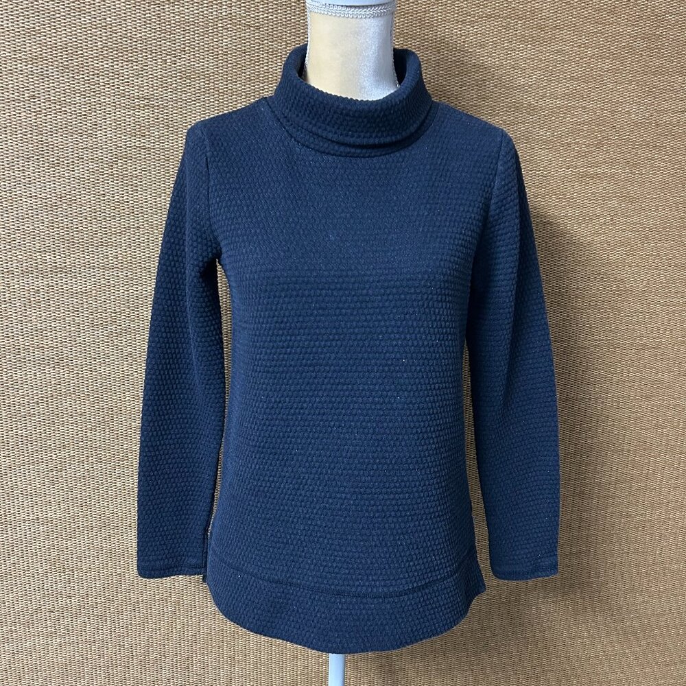 T by Talbots Top Womens Small Navy Blue